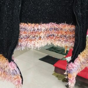 Combo Of Pink & Black Colour Glosy Sweater