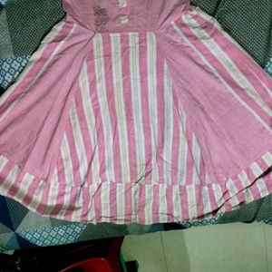 New Comfortable Pink Anarkali Kurta