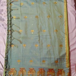 Fixed 450-Fancy Saree Unique Elephant Design