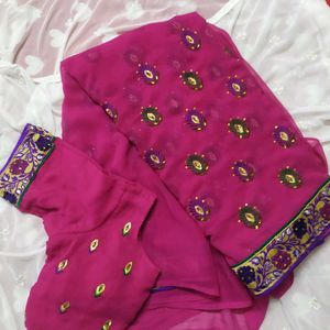 Wedding Saree,With Stitched Blouse