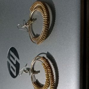 Copper Wire Hoop Earrings