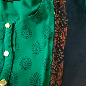 Blue Feeding Anarkali Kurta