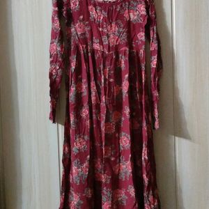 Red long Sleeves Kurta