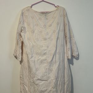 White Shift Dress