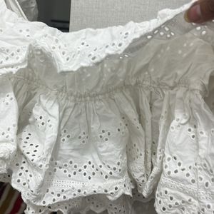 Zara Branded White New Top For 40-42