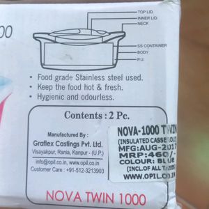 Nova Twin 1000 Insulated Casserole