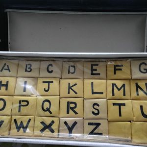 A to Z alphabet leaning box