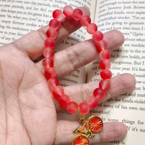 Handmade Bracelet With Cycle Charm