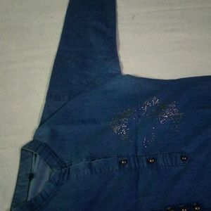 Blue colour Kurti