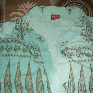 Light Green Cotton Kurti