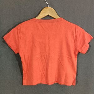 Orange Color T-Shirt ( Women's)