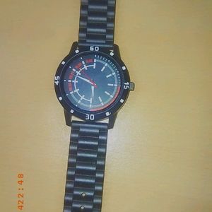 BLACK AND RED WATCH