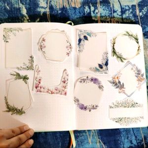 Floral Frames - Transparent Paper Stickers