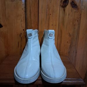 Ankle White Boots