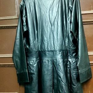 Black Glossy Leatherite Jacket For Women/ Girls