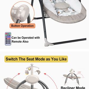 Baby Electronic Swing With Bluetooth Music