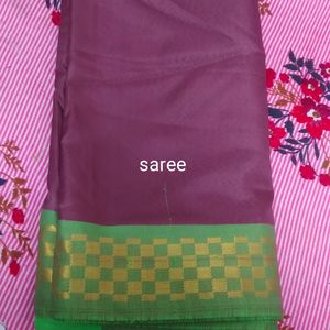 Green Border Saree