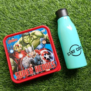 Tiffin And Water Bottle Set For Kids