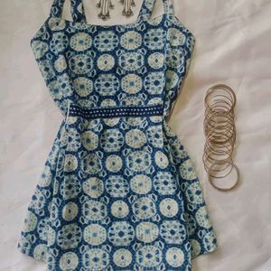 Blue Short Kurti