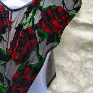 SAVAGE SEXIEST FLOWER PRINT BODYSUIT