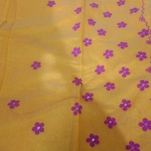 Thread & Mirror Work Beautiful Saree