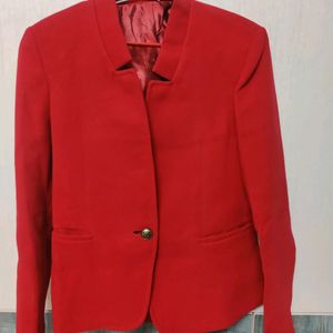 Red formal blazer