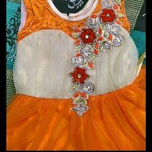 Orange Cutee Frock