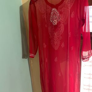 Beautiful Red Kurta