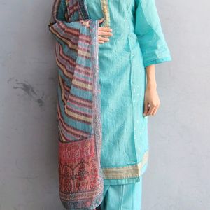 Pure Cotton Suit With" Sitara "Work