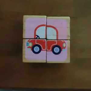 Wooden Cube Puzzle - 6 In 1