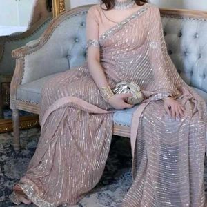 Embroidered Georgette Saree