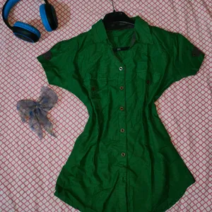 Green Fitted Shirt