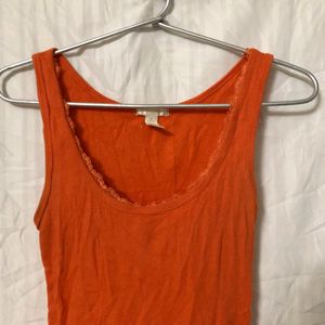 Sleeveless Basic Lace Trim Tank Top Women's