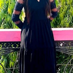 Women Black Colour Gown