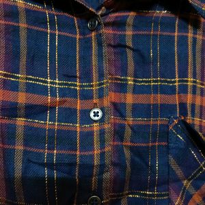 Red Blue Checked Shirt 6 Xl, Pure Cotton