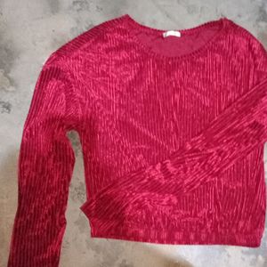 Zara Velvet Top