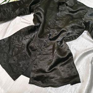 🔥SALE🔥 Sexy Black Shirt - Silk