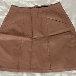 Price Drop  Zara Leather  Skirt , Never Worn 🤭💕