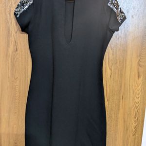 Original ONLY Black Knee Length Party Wear Dress