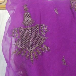 Purple Designer Saree