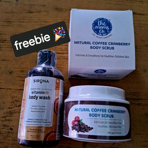 Coffee Body Scrub With Free Bodywash 🎉