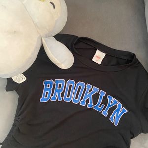 Black Brookly Crop Top Urbanic