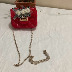 Chain & Pearls Cute Purse