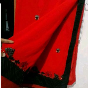 Red Saree