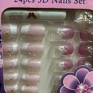 24 Pcs 3D Nails Art Set