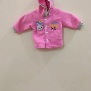 Pink Colour Baby Sweater For Kid's