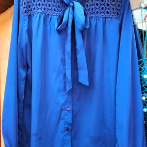 Blue Formal Top