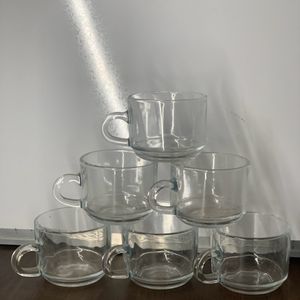 180ml Round  Tea Cup Glass Set Of 6