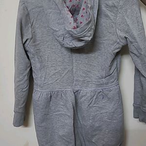 Cute Gray Girls Sweatshirt Hoodie