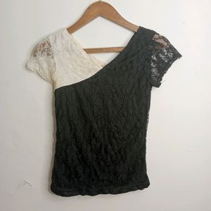 Black And White Casual Top (Girl' s)